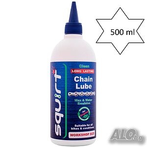 Squirt lube 500 мл + 15 мл- дълготрайна суха смазка за велосипедна верига