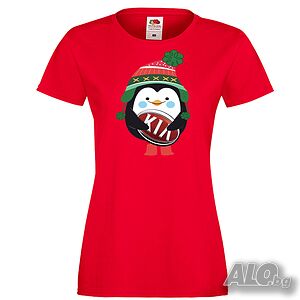 Дамска тениска KIA CHRISTMAS PENGUIN