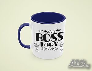 Чаша Boss Lady Любов, Подарък, Рожден Ден, Изненада, Мама, Майка, Обич, Празник