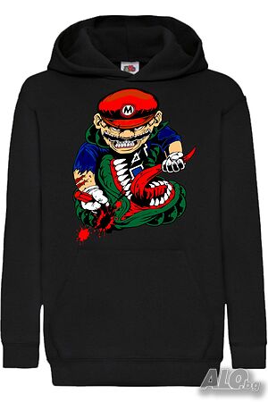 Детски Суитчър/Суитшърт Mario VS Monster,Super Mario, Игра, Подарък, Изненада, Забавление, Рожден