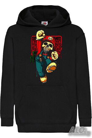 Детски Суитчър/Суитшърт Mario Zombie 1,Super Mario, Игра, Подарък, Изненада, Забавление, Рожден Ден