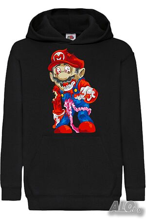Детски Суитчър/Суитшърт Mario Zombie 6,Super Mario, Игра, Подарък, Изненада, Забавление, Рожден Ден