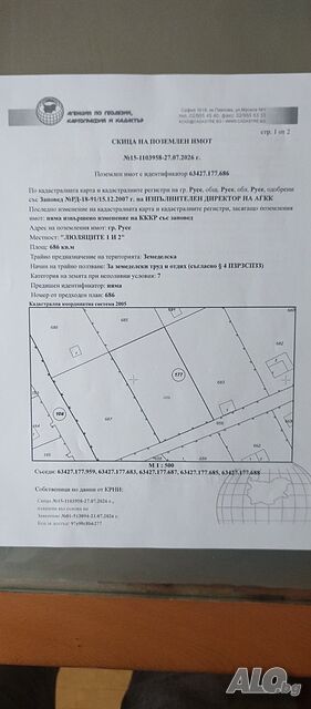 Продавам поземлен имот