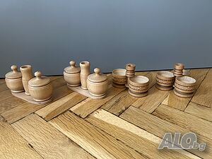 Дървени декоративни битови солници