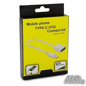 Преходник 12см USB към Type-C OTG