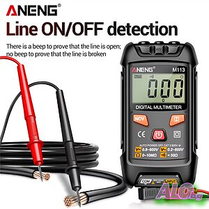 ANENG M113 Мини цифров мултицет AC/DC Измервател на напрежение 1999 Брои Multimetro Ohm NCV