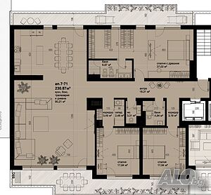 Просторен пентхаус с 3 спални в Grand Plaza Residence. Без комисионна от купувач!