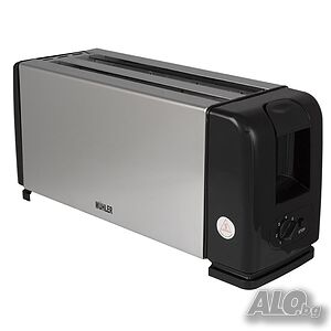 Тостер за 4 филии Muhler MT-1244S, метал чисто нов с гаранция