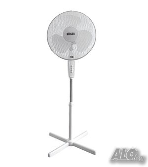 Вентилатор на стойка 16”Muhler FM-4041 бял,