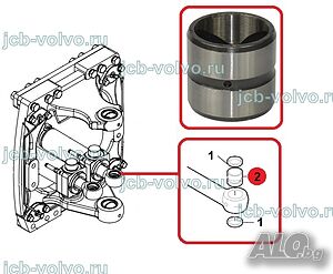 Втулка 45.13mmx55.07mmx52mm L за цилиндър на Case 570 580 580 590 695ST