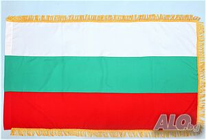 Българско знаме с ресни 90х145см
