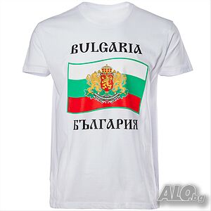 Нова детска тениска с трансферен печат България, Герб и Знаме