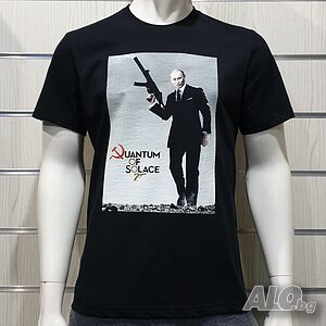 Нова мъжка тениска с дигитален печат Владимир Путин - Quantum of Solace