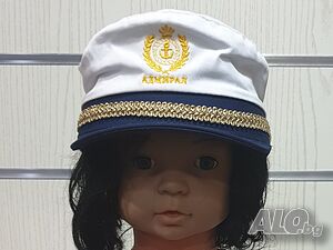 Нова детска капитанска шапка Адмирал