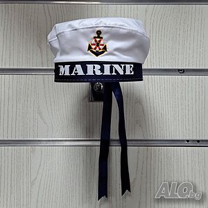Нова детска моряшка шапка Юнга, MARINE с Котва