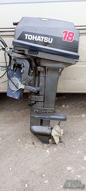 Продавам извънбордов д-л Tohatsu 18HP, 2т, к. ботуш, с щанбайн, обслужен, внос И-я Tohatsu 18HP Бензин 18 к.с. | Извънбордови двигатели | Пловдив