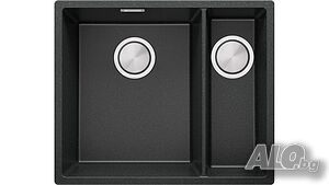 Гранитна Мивка за Вграждане под Плот Лондон 60 Duo 550 x 450 графит