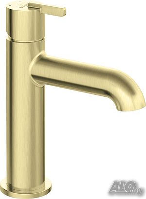 Златен стоящ смесител за мивка за Баня модел Silia Brushed Gold S