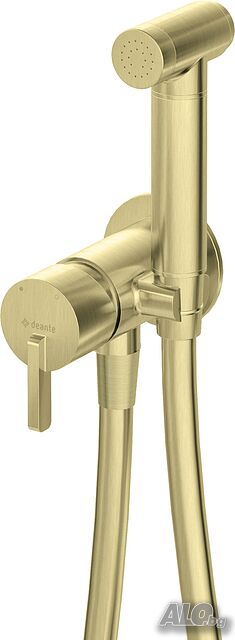 Златен мат Хигиенен душ за вграждане Arnika Brush Gold