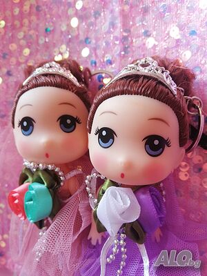 👑✨ Авторска кукличка играчка принцеса в розово и лилаво! ✨👑 БЕЗПЛАТНА ДОСТАВКА!