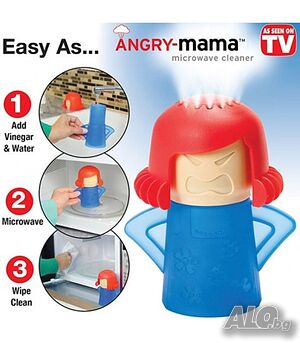 Почистващ уред за микровълнова фурна Angry mama