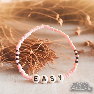 EASY BlissFulBeads розова гривна с Вдъхновяващо послание