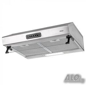 Абсорбатор, 160W, класик, бял, AMK- 2119IX, 160W, класик, INOX, 2 мотора