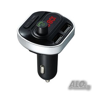Безжичен, автомобилен трансмитер Х9 с MP3 FM предавател и Bluetooth
