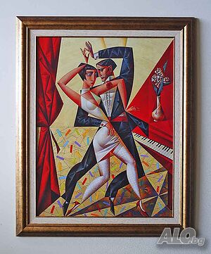 ”Танго и джаз”, кубизъм, модернизъм, картина