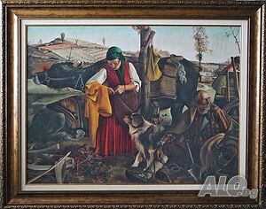 Златю Бояджиев ”След оран” 1942г., картина