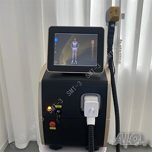 Диоден лазерен епилатор с охлаждане, 3 дължини на вълната, 3000W