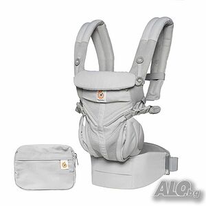Ергономична раница Ergobaby Omni 360, Pearl Grey Cool Air Mesh, сива