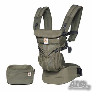 Ергономична раница Ergobaby Omni 360, маслиненозелена, Cool Air Mesh, Khaki Green