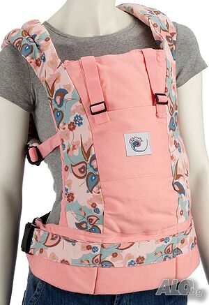 Ергономична раница Ergobaby Heart Rose за бебеносене, розова
