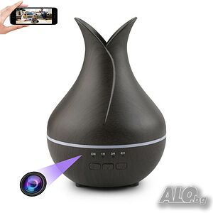 WIFI 4K Скрита камера в арома дифузер, шпионска камера