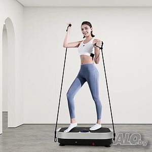 Фитнес вибрационна плоча за упражнения Vibration Plate, с Bluetooth