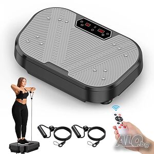 Фитнес вибрационна плоча за упражнения Vibration Plate, с Bluetooth