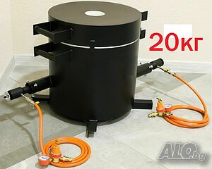 20кг Газова пропанова пещ за топене на метали 1450 целс EU производител