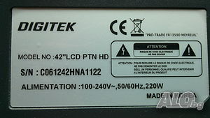 За части TV DIGITEK Model 42”LCD PTN HD на части