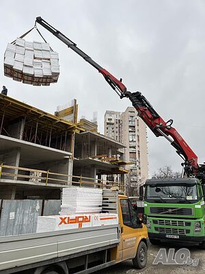 Услуги с камион с кран 36 метра