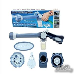 Накрайник за маркуч Ez Jet Water Cannon с 8 модела на пръскане