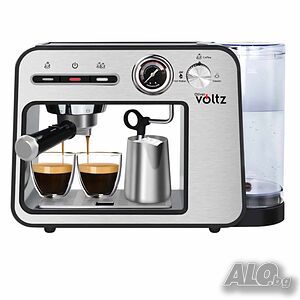 Кафемашина Voltz, 15бара/1450W, Черна със сиво