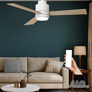Таванен вентилатор с DC мотор, 45W и LED осветление - Brizy Bright Core