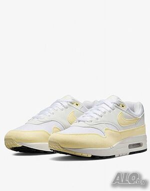 👟⚡ Nike Air Max 1 - White/Yellow Оригинални