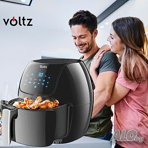 Промоция - Фритюрник AirFryer Voltz OV51980F 1800W, 7.7L, 2 години гаранция