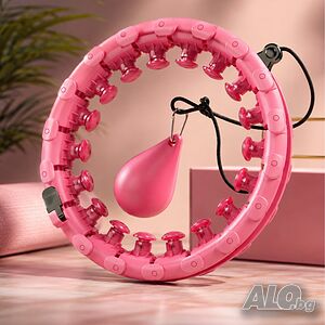 Smart 3D Hula Hoop с тежест и масажни възли - Регулируем фитнес обръч за стягане на талията и корема