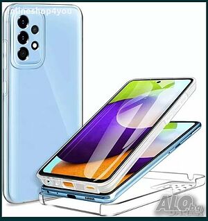 Прозрачен 360° Градуса Кейс за Samsung Galaxy A12 A32 A52 A72 5G 4G