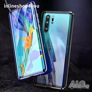 Магнитен Кейс + протектор за Samsung S9 S9+ S10 Huawei P30 Pro Mate 20