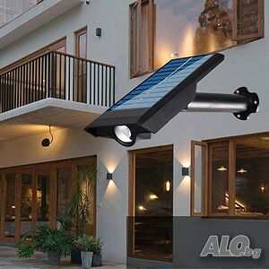 2бр. Слънчеви LED светлин 007, водоустойчиви, със соларен панел