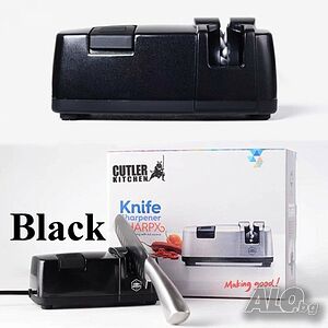 Мощно електрическо точило CUTLER KITCHEN BLACK, от висок клас, 40W, метален корпус, ~220V